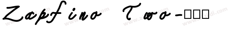 Zapfino Two字体转换